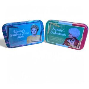 The Golden Girls Stay Golden Mints In Collectible Tins Blanche & Sophia New